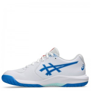 ASICS GEL-DEDICATE 9 GS (1044A085-100)ΠΑΙΔΙΚΑ ΠΑΠΟΥΤΣΙΑ ΤΕΝΝΙΣ White/Directoire Blue