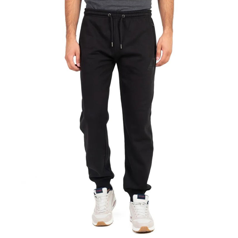 RUSSELL ATHLETIC CUFFED PANT (A25-719-2-099)ΑΝΔΡΙΚΟ ΠΑΝΤΕΛΟΝΙ ΜΑΥΡΟ ΜΕ ΦΕΡΜΟΥΑΡ ΣΤΗΝ ΤΣΕΠΗ