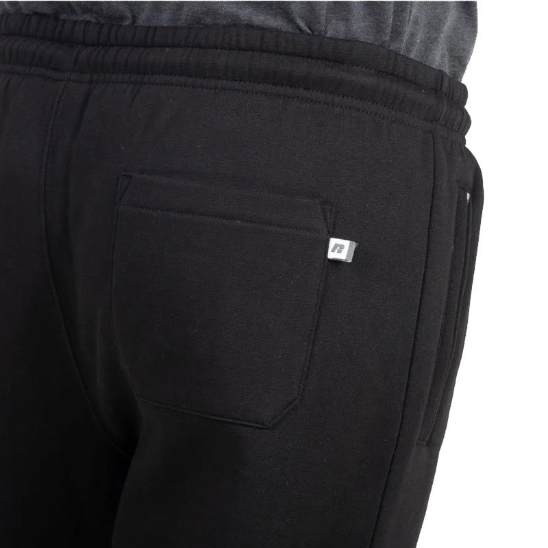 RUSSELL ATHLETIC CUFFED PANT (A25-719-2-099)ΑΝΔΡΙΚΟ ΠΑΝΤΕΛΟΝΙ ΜΑΥΡΟ ΜΕ ΦΕΡΜΟΥΑΡ ΣΤΗΝ ΤΣΕΠΗ