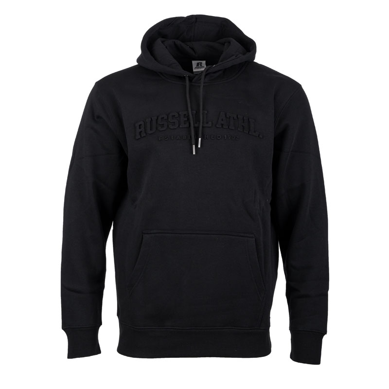 RUSSELL ATHLETIC PULLOVER HOODY SWEATSHIRT (A26-035-2-099)ΑΝΔΡΙΚΗ ΦΟΥΤΕΡ ΜΠΛΟΥΖΑ ΜΑΥΡΗ
