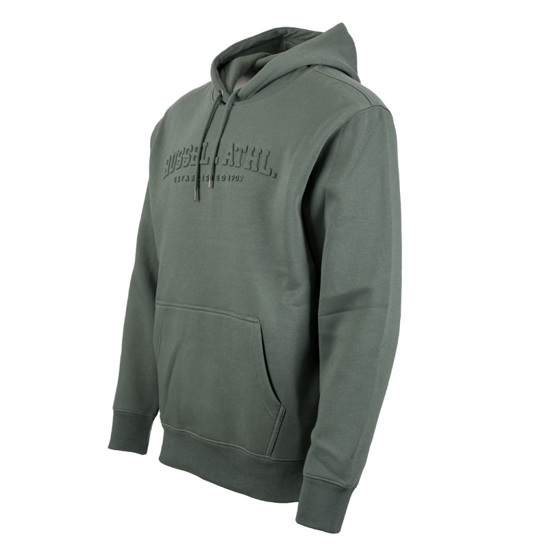 RUSSELL ATHLETIC PULLOVER HOODY SWEATSHIRT (A26-035-2-563)ΑΝΔΡΙΚΗ ΦΟΥΤΕΡ ΜΠΛΟΥΖΑ ΠΡΑΣΙΝΗ
