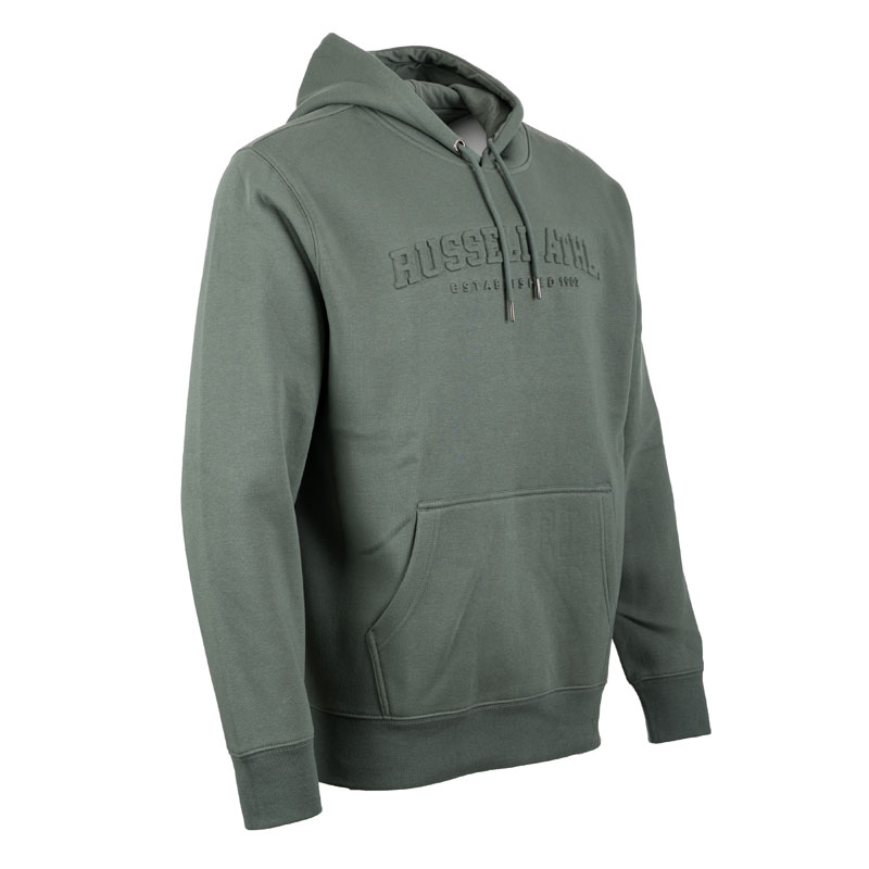 RUSSELL ATHLETIC PULLOVER HOODY SWEATSHIRT (A26-035-2-563)ΑΝΔΡΙΚΗ ΦΟΥΤΕΡ ΜΠΛΟΥΖΑ ΠΡΑΣΙΝΗ
