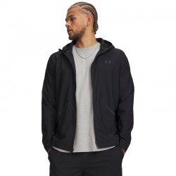 Under Armour Unstoppable Woven Jacket (6014621-001)Ανδρικό Αντιανεμικό/Αδιαβροχο Μπουφάν Black/Black
