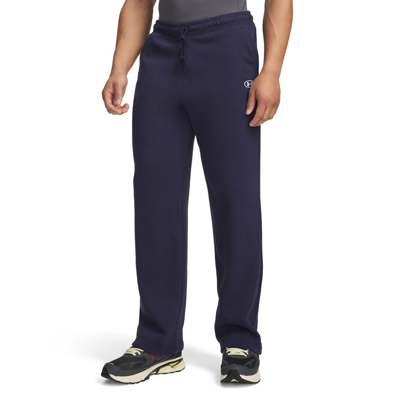 UNDER ARMOUR Rival Flc Pants (6013444-410)Ανδρικό Παντελόνι Midnight Navy/White