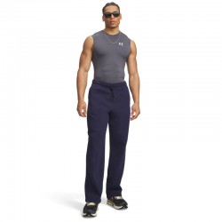 UNDER ARMOUR Rival Flc Pants (6013444-410)Ανδρικό Παντελόνι Midnight Navy/White