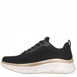 SKECHERS BOBS Sport B Flex Hi - Flying Hi (117385-BKGD)ΓΥΝΑΙΚΕΙΟ ΥΠΟΔΗΜΑ BLACK/WHITE/GOLD