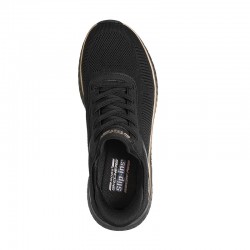 Skechers BOBS Sport Squad Chaos - Current Muse (117497-BKRG)ΓΥΝΑΙΚΕΙΑ ΠΑΠΟΥΤΣΙΑ SLIP-INS BLACK/GOLD