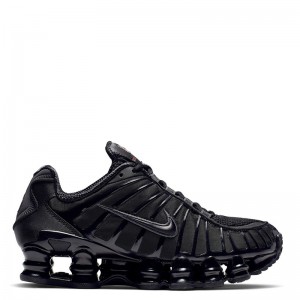 Nike Shox TL (AV3595-002)Ανδρικά παπούτσια Μαύρο/Metallic Hematite/Max Orange/Μαύρο