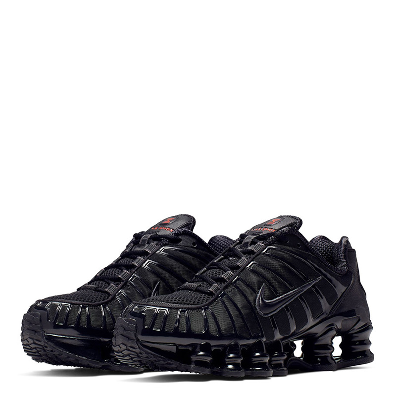 Nike Shox TL (AV3595-002)Ανδρικά παπούτσια Μαύρο/Metallic Hematite/Max Orange/Μαύρο
