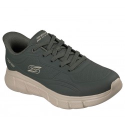 SKECHERS BOBS B Flex - Smooth Edge (118116-OLV)ΑΝΔΡΙΚΑ ΠΑΠΟΥΤΣΙΑ ΛΑΔΙ SLIP-INS