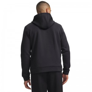 UNDER ARMOUR Fleece Full Zip Hoodie (6013727-001)Ανδρική Ζακέτα σε Μαύρο Χρώμα