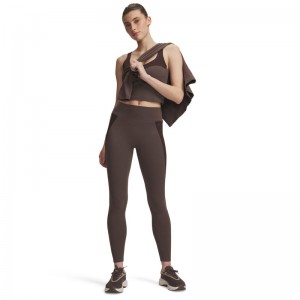 Under Armour Motion Colorblock 7/8 Leggings (6013781-200)ΓΥΝΑΙΚΕΙΟ ΚΟΛΑΝ Peppercorn/Kona Brown/White