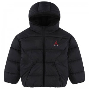 Jordan Brooklyn Graphics Puffer (95G036-023)ΠΑΙΔΙΚΟ ΜΠΟΥΦΑΝ ΜΑΥΡΟ