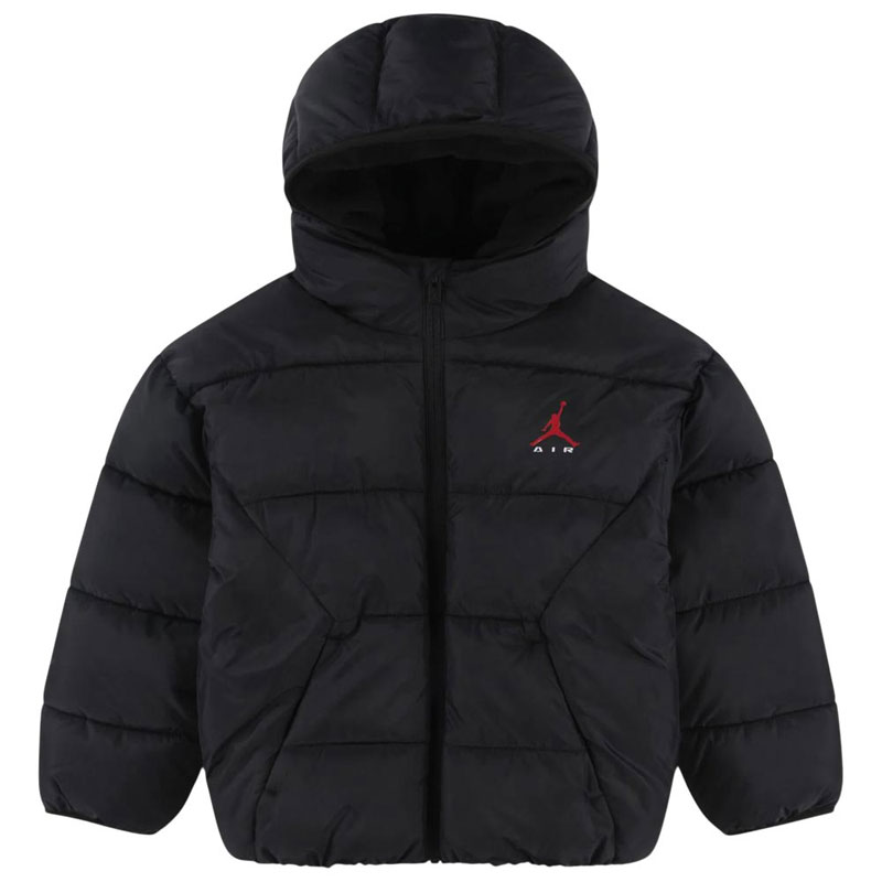 Jordan Brooklyn Graphics Puffer (95G036-023)ΠΑΙΔΙΚΟ ΜΠΟΥΦΑΝ ΜΑΥΡΟ