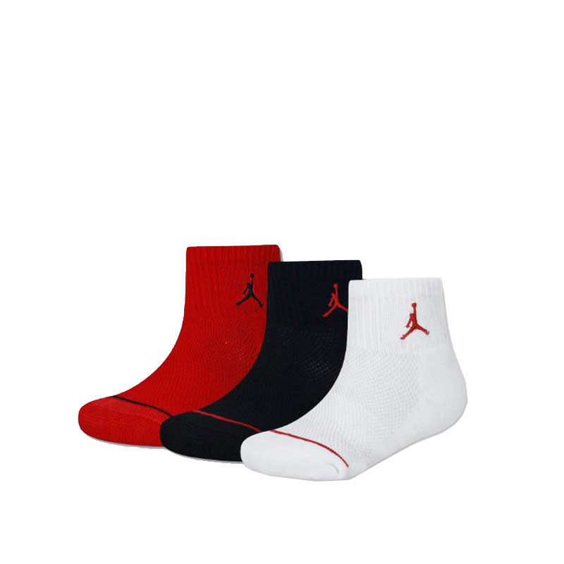 Nike Jordan Varsity Crew 3 Pack (BJ0884-R78)ΠΑΙΔΙΚΕΣ ΚΑΛΤΣΕΣ 3 ΖΕΥΓΑΡΙΑ ΜΑΥΡΟ/ΛΕΥΚΟ/ΚΟΚΚΙΝΟ