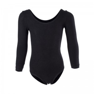 Go dance Leotard Παιδικό Κορμάκι Μακρυμάνικο Μαύρο 9992-BLACK