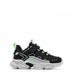 Fila Memory Spinel V Unisex Infants Shoes (7YF33002-036)ΒΡΕΦΙΚΑ ΠΑΠΟΥΤΣΙΑ ΜΑΥΡΟ/ΓΚΡΙ ΜΟΛΥΒΙ