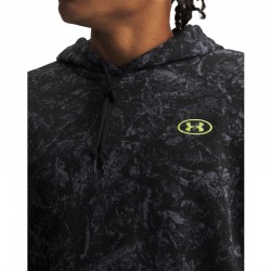 Under Armour Rival Fleece Printed (6013452-008)ΑΝΔΡΙΚΗ ΦΟΥΤΕΡ ΜΠΛΟΥΖΑ Ultimate Black/Green Citrine