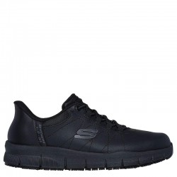SKECHERS Work Slip-Ins: Nampa - Cottonbud (108218-BLK)ΠΑΠΟΥΤΣΙΑ ΕΡΓΑΣΙΑΣ ΑΝΤΙΟΛΙΣΘΗΤΙΚΑ ΜΑΥΡΑ