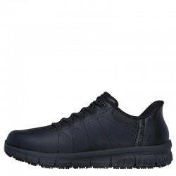 SKECHERS Work Slip-Ins: Nampa - Cottonbud (108218-BLK)ΠΑΠΟΥΤΣΙΑ ΕΡΓΑΣΙΑΣ ΑΝΤΙΟΛΙΣΘΗΤΙΚΑ ΜΑΥΡΑ