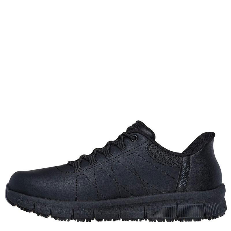SKECHERS Work Slip-Ins: Nampa - Cottonbud (108218-BLK)ΠΑΠΟΥΤΣΙΑ ΕΡΓΑΣΙΑΣ ΑΝΤΙΟΛΙΣΘΗΤΙΚΑ ΜΑΥΡΑ