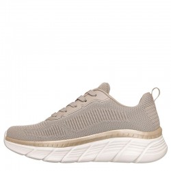 SKECHERS BOBS Sport B Flex Hi - Flying Hi (117385-TPGD)ΓΥΝΑΙΚΕΙΟ ΥΠΟΔΗΜΑ ΜΠΕΖ/ΧΡΥΣΟ