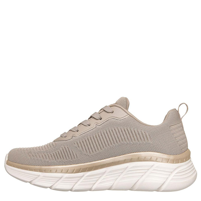 SKECHERS BOBS Sport B Flex Hi - Flying Hi (117385-TPGD)ΓΥΝΑΙΚΕΙΟ ΥΠΟΔΗΜΑ ΜΠΕΖ/ΧΡΥΣΟ