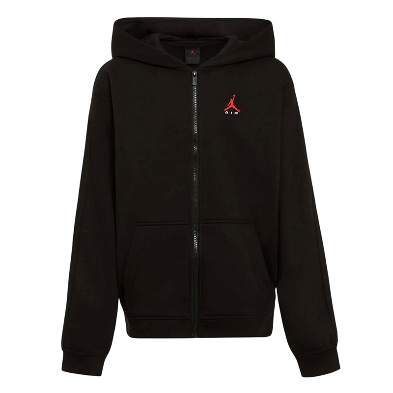 Jordan Brooklyn Full Zip (95G021-023)Παιδική Μπλούζα με Κουκούλα Μαυρη