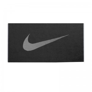 Nike Sport Hand Towel Medium (N.101.2435-046)ΠΕΤΣΕΤΑ ΓΥΜΝΑΣΤΗΡΙΟΥ ΜΑΥΡΗ 36cm x 81cm