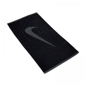 Nike Sport Hand Towel Medium (N.101.2435-046)ΠΕΤΣΕΤΑ ΓΥΜΝΑΣΤΗΡΙΟΥ ΜΑΥΡΗ 36cm x 81cm