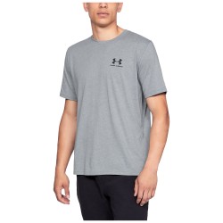 Under Armour Sportstyle Left Chest ΑΝΔΡΙΚΟ T-Shirt ΓΚΡΙ (1326799-036)