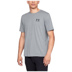 Under Armour Sportstyle Left Chest ΑΝΔΡΙΚΟ T-Shirt ΓΚΡΙ (1326799-036)