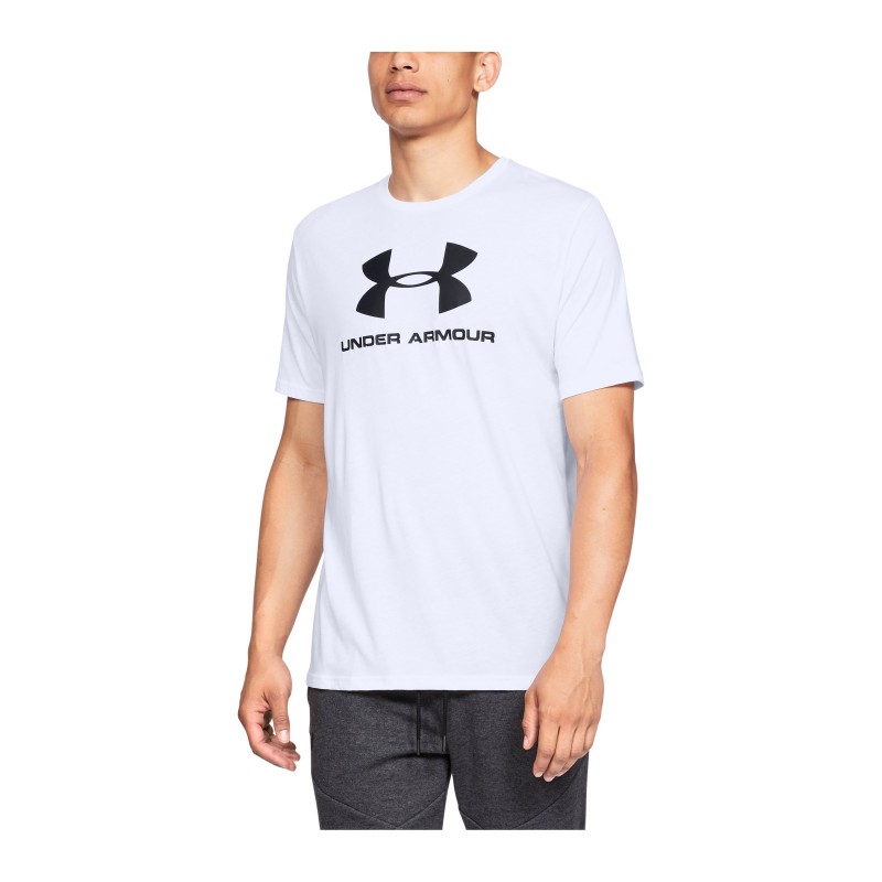 Under Armour Sportstyle Logo Short Sleeve (1329590-100)ΑΝΔΡΙΚΟ ΛΕΥΚΟ T-SHIRT