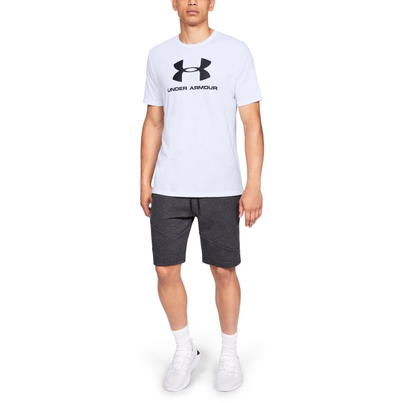 Under Armour Sportstyle Logo Short Sleeve (1329590-100)ΑΝΔΡΙΚΟ ΛΕΥΚΟ T-SHIRT