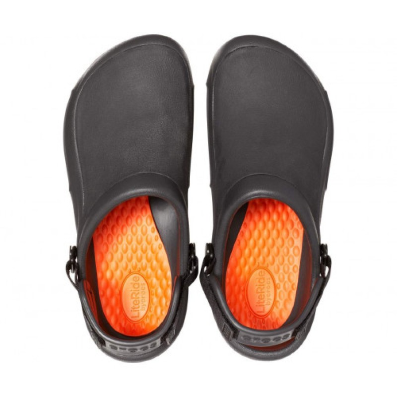 Crocs Bistro Pro Literide (205669-001)Αντιολισθητικό Unisex Σαμπό Μαύρο