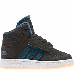 ADIDAS HOOPS MID 2.0 I CBLACK/TECMIN/GLOORA ΜΠΟΤΑΚΙ  EE6710