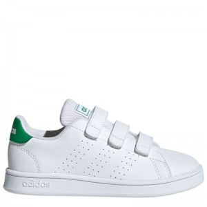 Adidas Advantage C (EF0223) ΛΕΥΚΟ/ΠΡΑΣΙΝΟ  ΠΑΙΔΙΚΟ ΥΠΟΔΗΜΑ