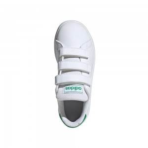 Adidas Advantage C (EF0223) ΛΕΥΚΟ/ΠΡΑΣΙΝΟ  ΠΑΙΔΙΚΟ ΥΠΟΔΗΜΑ