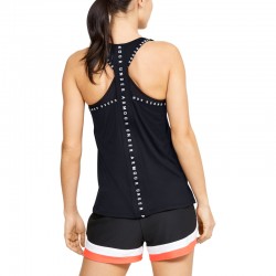 UNDER ARMOUR KNOCKOUT TANK (1351596-001)ΓΥΝΑΙΚΕΙΟ ΑΜΑΝΙΚΟ T-SHIRT ΜΑΥΡΟ