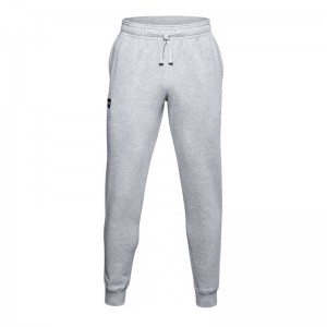 UNDER ARMOUR RIVAL FLEECE JOGGERS (1357128-011) ΑΝΔΡΙΚΟ ΠΑΝΤΕΛΟΝΙ ΜΕ ΛΑΣΤΙΧΟ ΓΚΡΙ