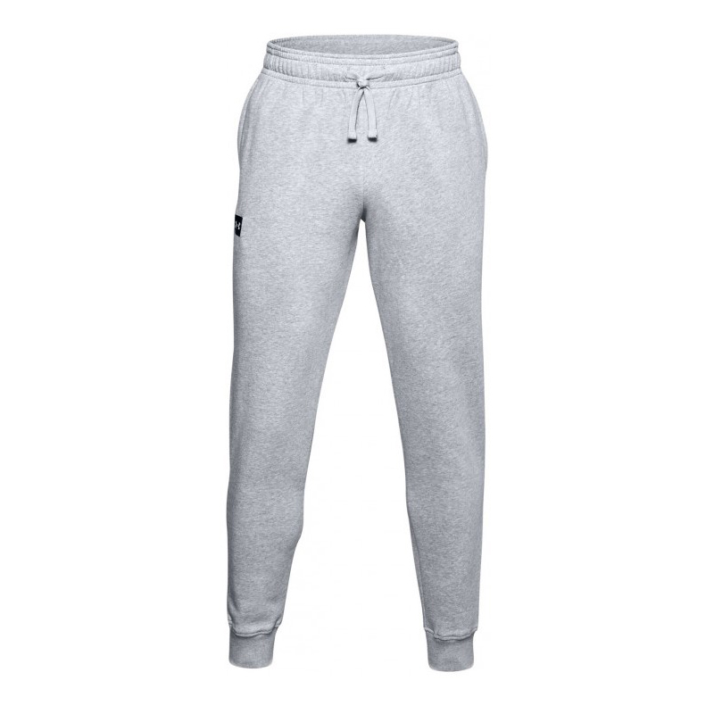 UNDER ARMOUR RIVAL FLEECE JOGGERS (1357128-011) ΑΝΔΡΙΚΟ ΠΑΝΤΕΛΟΝΙ ΜΕ ΛΑΣΤΙΧΟ ΓΚΡΙ