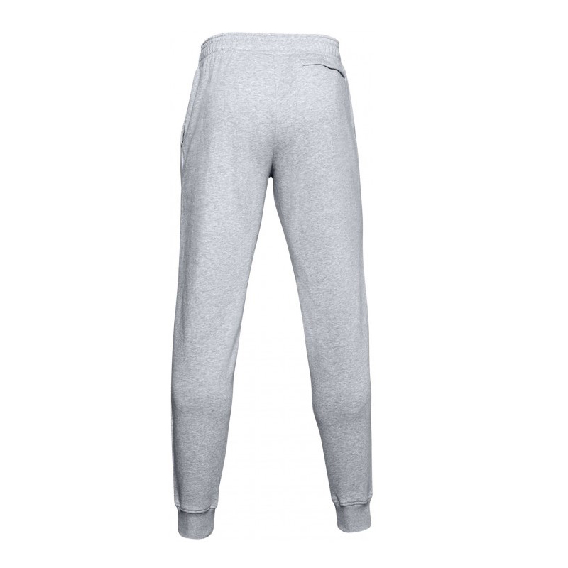 UNDER ARMOUR RIVAL FLEECE JOGGERS (1357128-011) ΑΝΔΡΙΚΟ ΠΑΝΤΕΛΟΝΙ ΜΕ ΛΑΣΤΙΧΟ ΓΚΡΙ