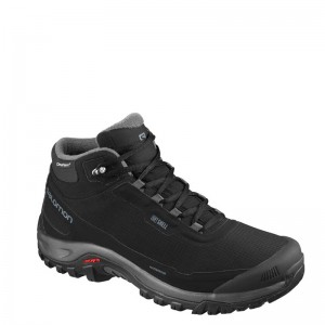 SALOMON  SHELTER CS WATERPROOF (411104) ΑΝΔΡΙΚΟ ΜΠΟΤΑΚΙ ΜΑΥΡΟ SALOMON  SHELTER CS WATERPROOF (411104) ΑΝΔΡΙΚΟ ΜΠΟΤΑΚΙ ΜΑΥΡΟ