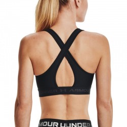 UNDER ARMOUR CROSSBACK MID BRA ΜΠΟΥΣΤΑΚΙ ΜΑΥΡΟ(1361034-001)