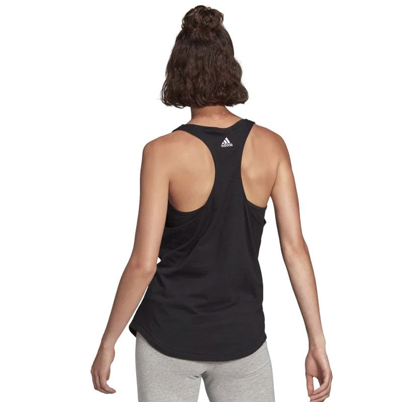 ADIDAS LOUNGEWEAR ESSENTIALS LOOSE LOGO TANK (GL0566)ΓΥΝΑΙΚΕΙΟ ΑΜΑΝΙΚΟ T-SHIRT ΜΑΥΡΟ