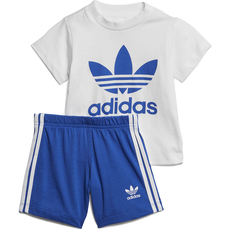 Adidas Short Tee White / Royal Blue (GD2626) ΒΡΕΦΙΚΟ ΣΕΤ