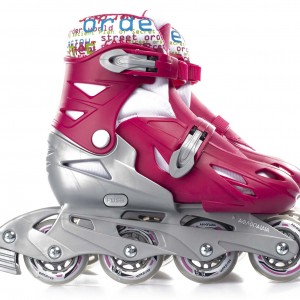 Αθλοπαιδιά 002.1083  Πατίνια αυξ/μενα  Grey/Pink