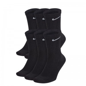 Nike Everyday Cushioned Training Crew Socks ΜΑΥΡΕΣ 6 ζεύγη (SX7666-010) Nike Everyday Cushioned Training Crew Socks ΜΑΥΡΕΣ 6 ζεύγη (SX7666-010)