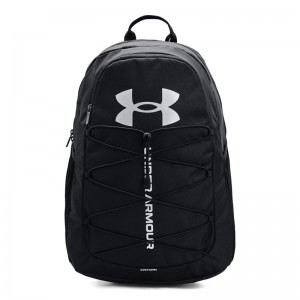 UNDER ARMOUR Hustle Sport Backpack (1364181-001)ΤΣΑΝΤΑ ΠΛΑΤΗΣ 26 ΛΙΤΡΑ Μαύρη