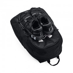 UNDER ARMOUR Hustle Sport Backpack (1364181-001)ΤΣΑΝΤΑ ΠΛΑΤΗΣ 26 ΛΙΤΡΑ Μαύρη